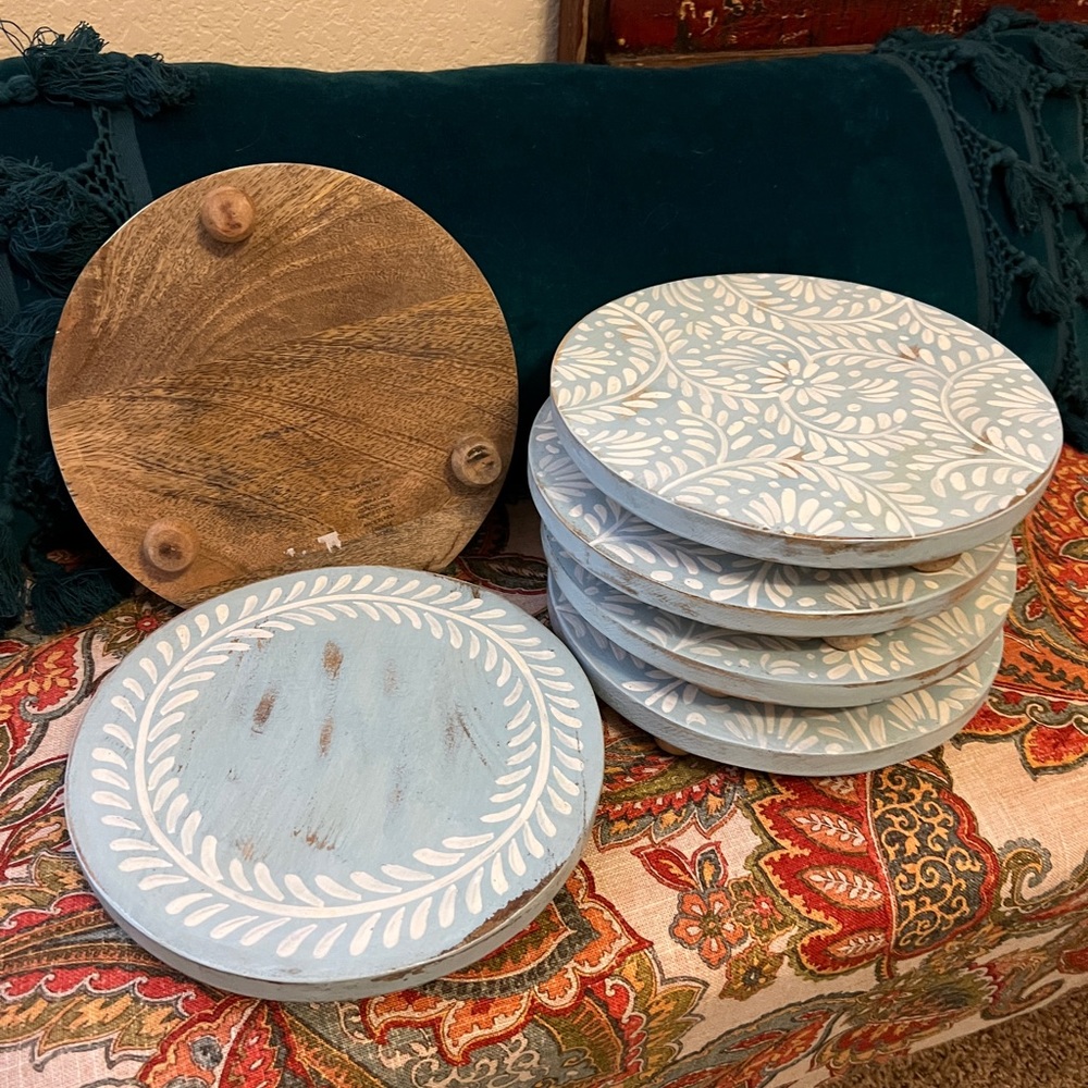 Wooden Stand for Display or Plants 9” NWOT